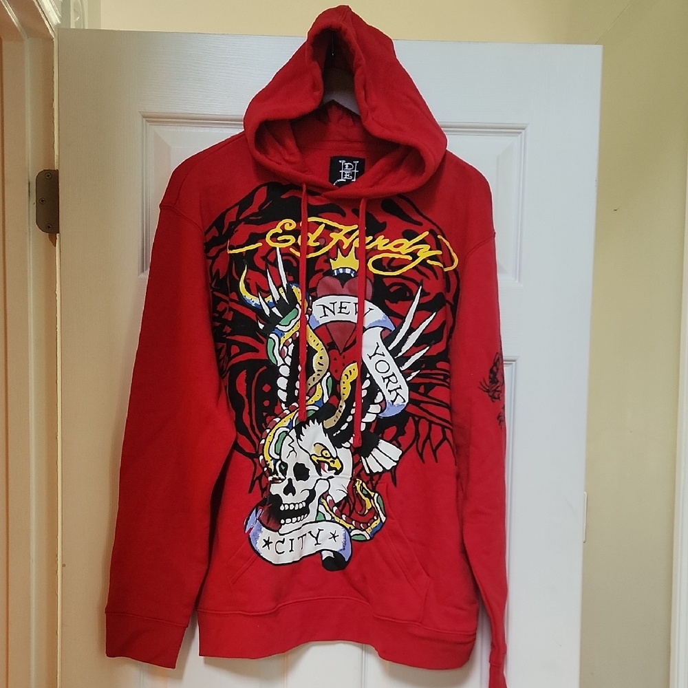 Ed Hardy Tiger Skull Hoodie